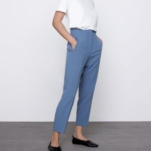 Blue High waisted pants Zara size M